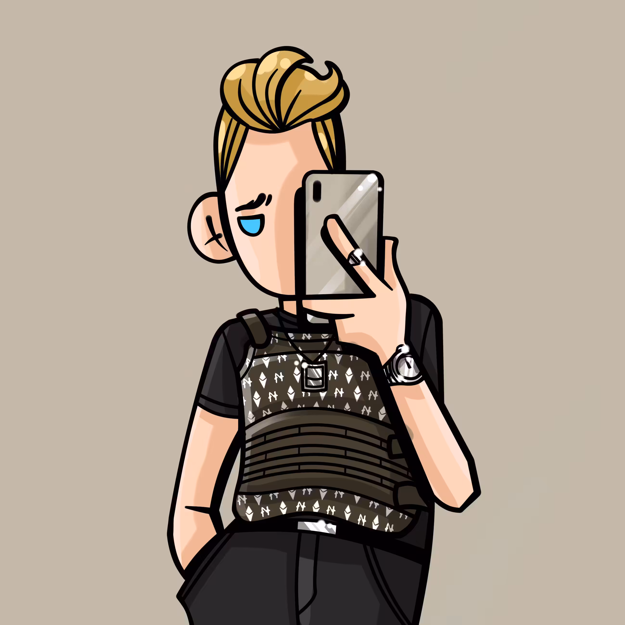 Selfie Club #82 (Cool Guy)