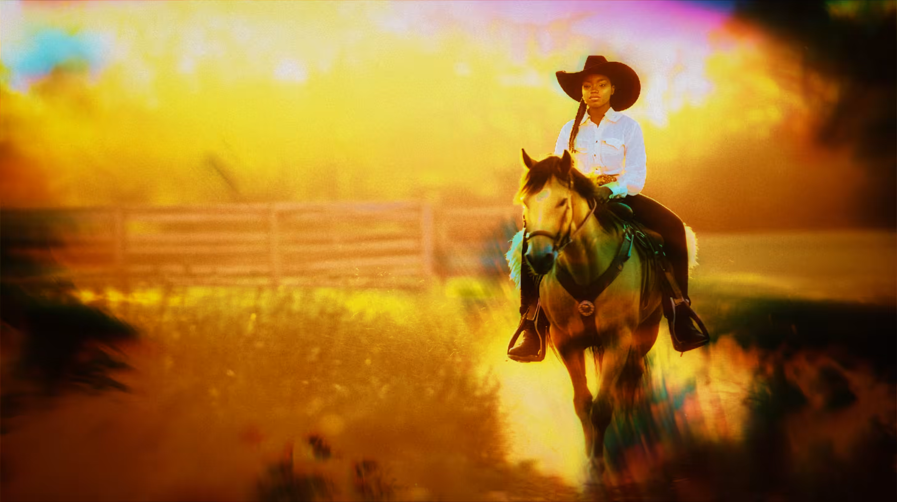 she grewUp ride’N them dustyTrails,