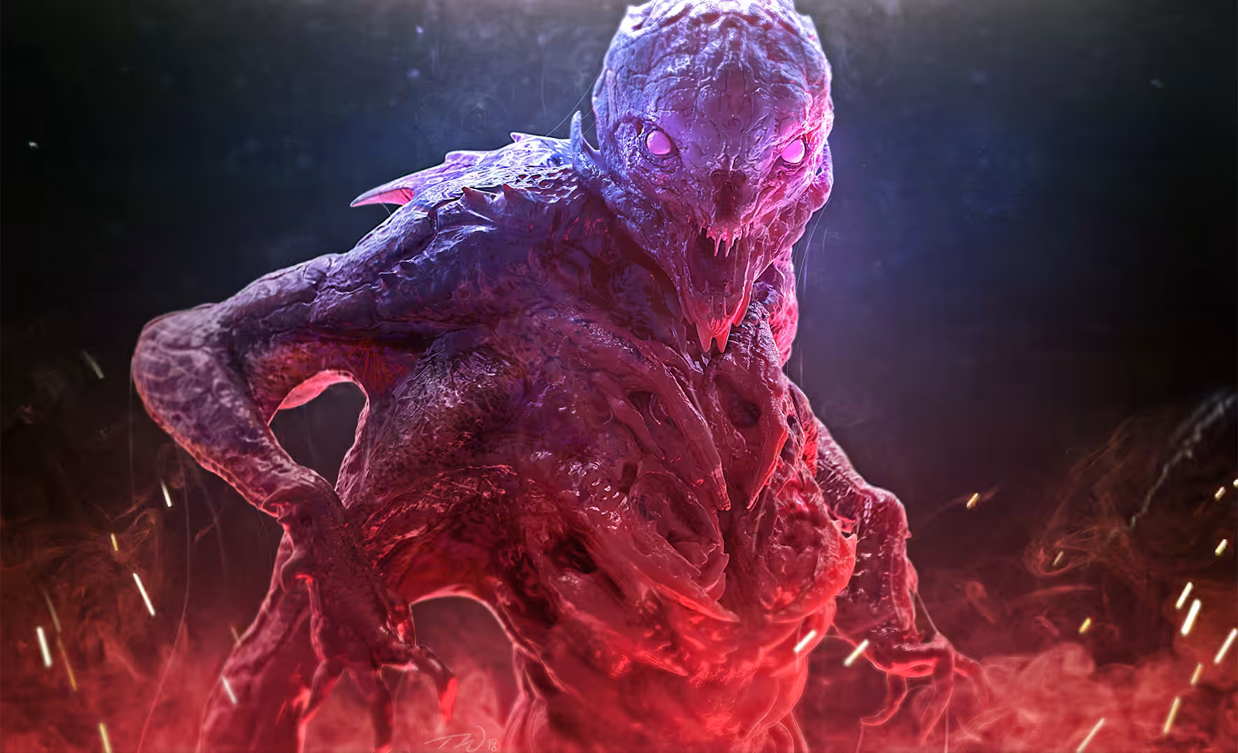 Alien Vampire Render
