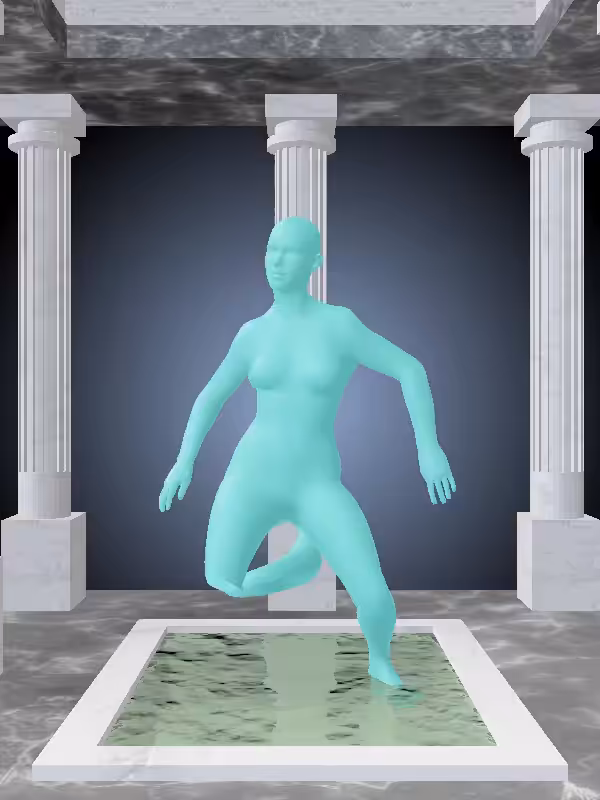 HeavenComputer: The Dancing Minty Green Woman #296