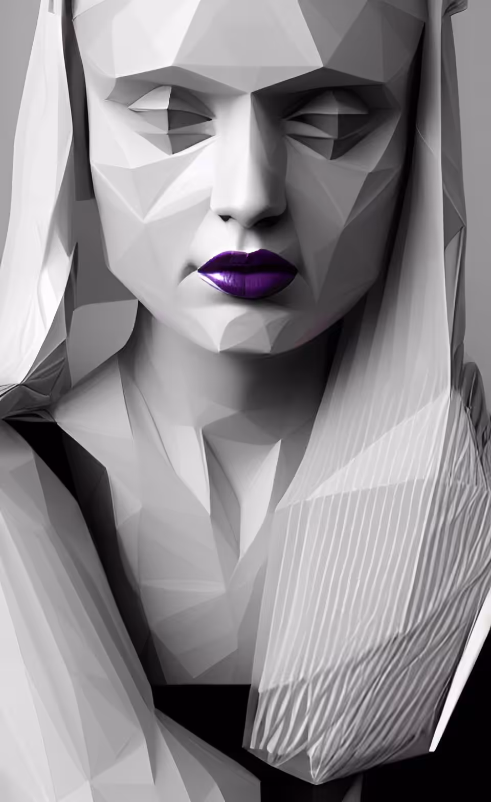 Angular Blonde Woman