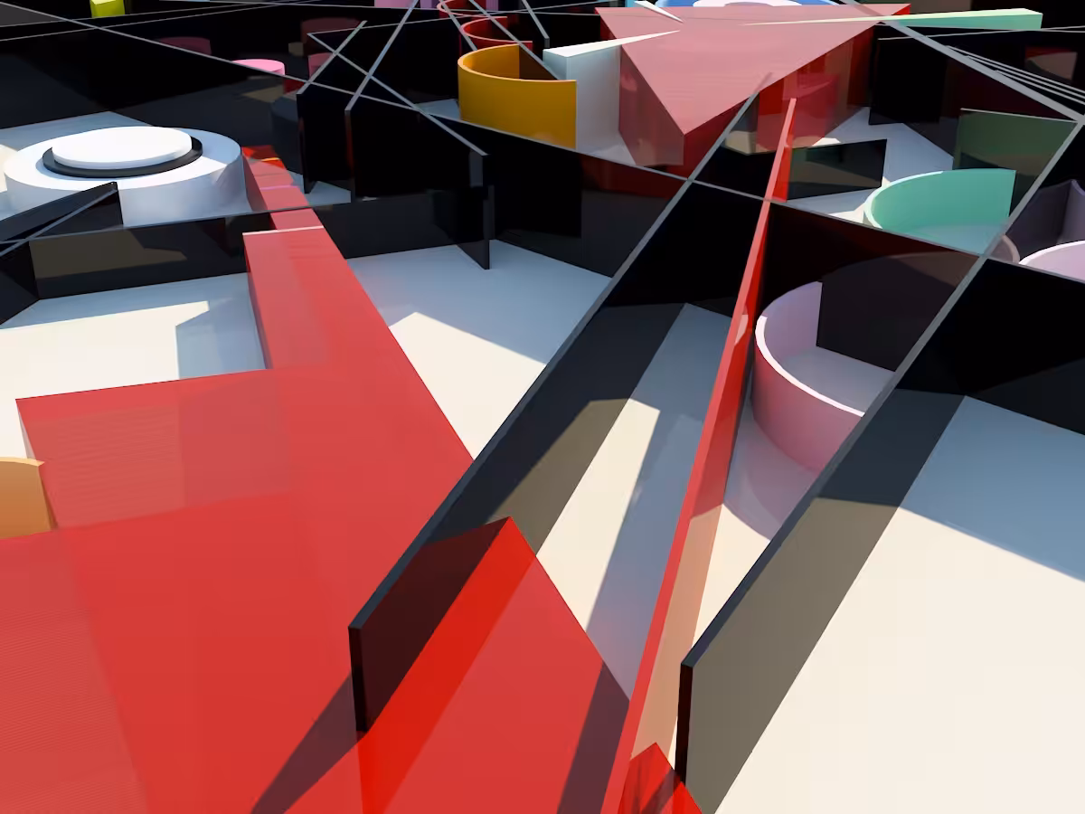 It's Your Time -3d Art Collection - Time: Wassiliy Kandinsky Composition vııı 3d modelling #5