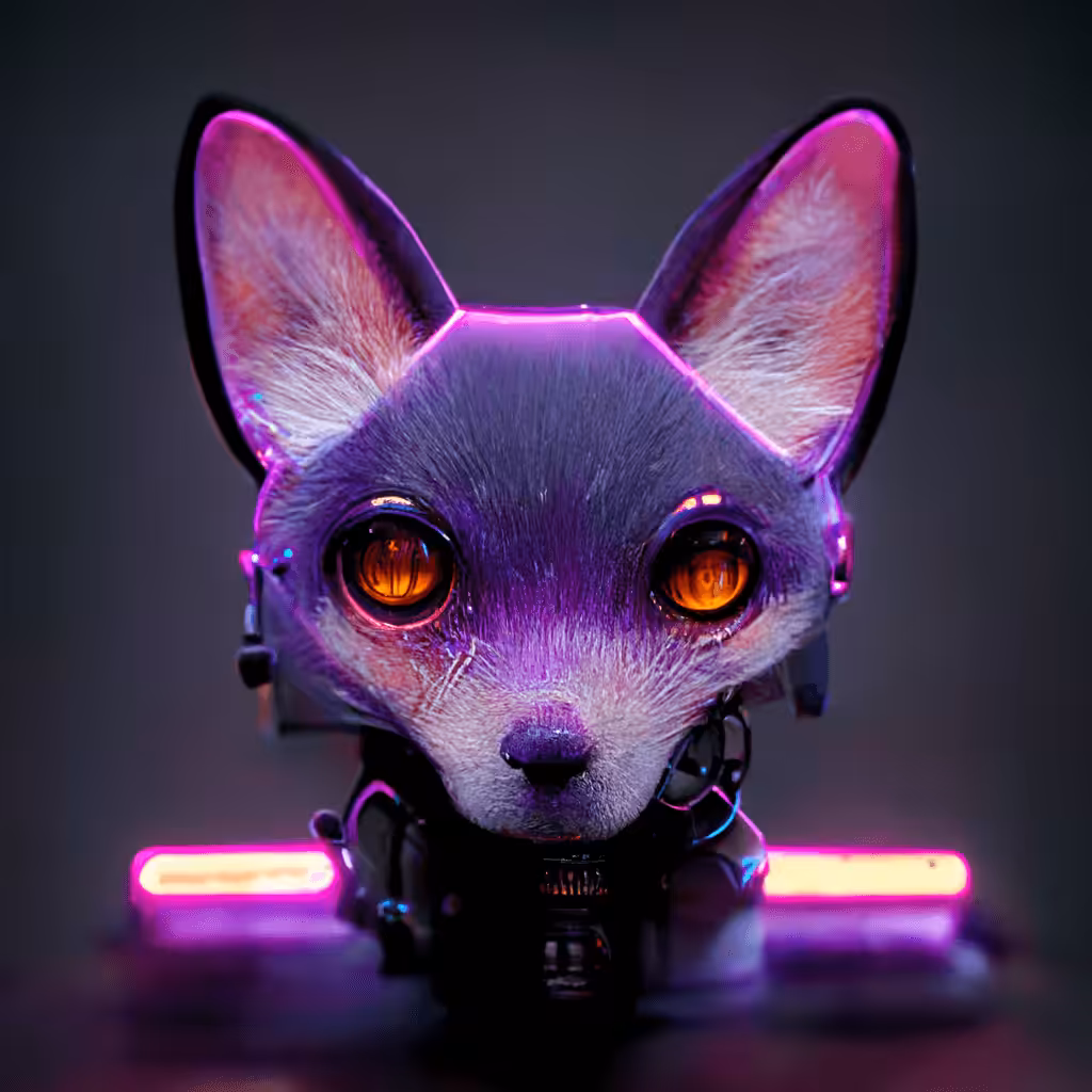 Cyberpunk journey: Foxy fox