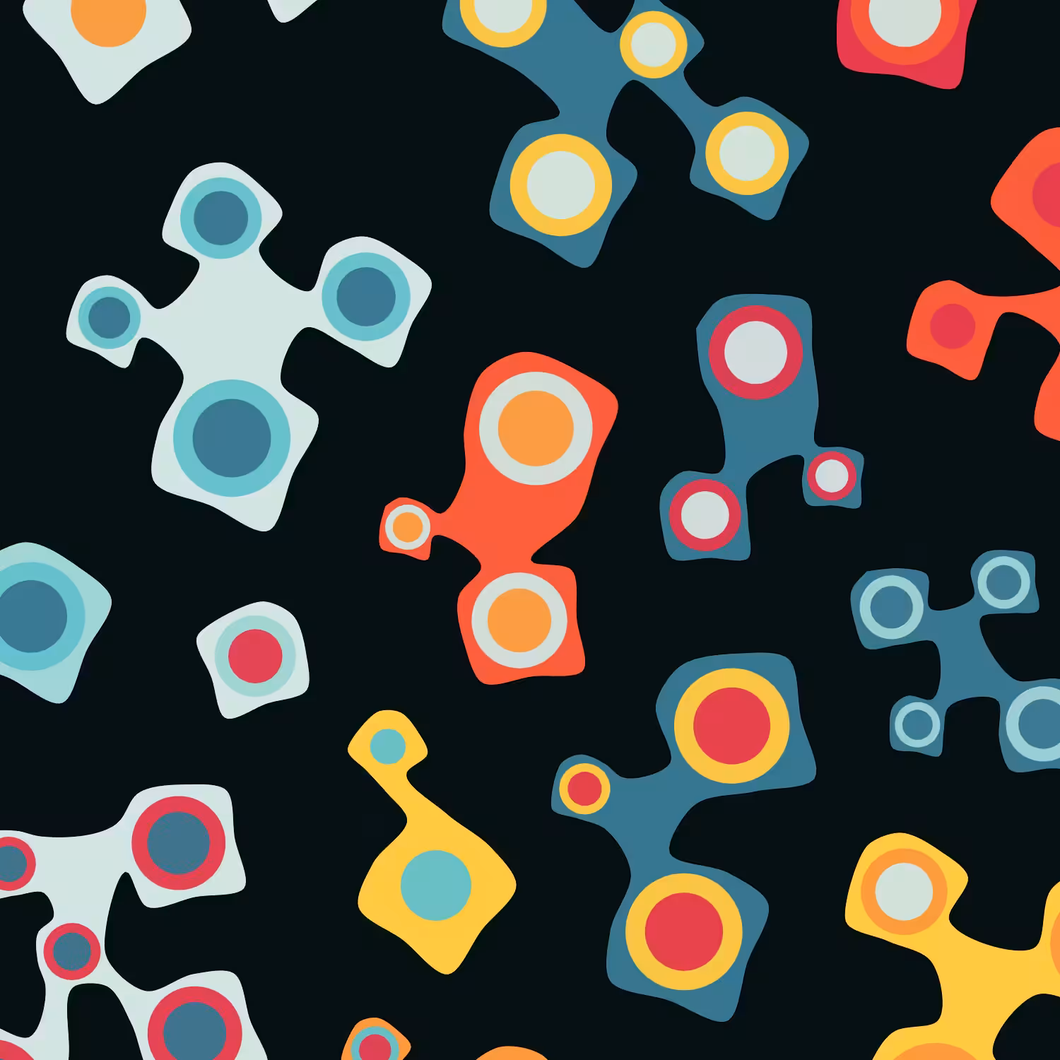 Geometric colorful shapes (Free edition) #53