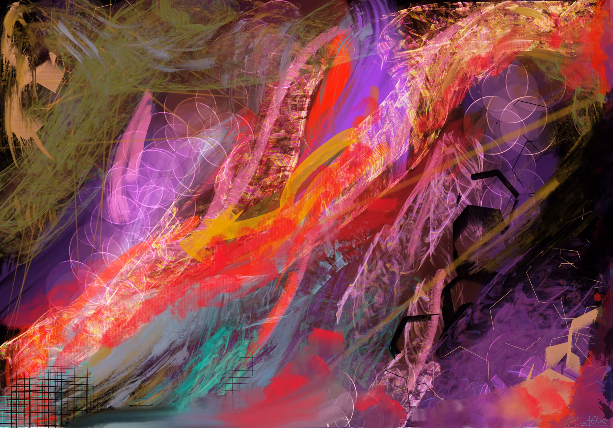 Digital art #1 by Cinthia Ponce