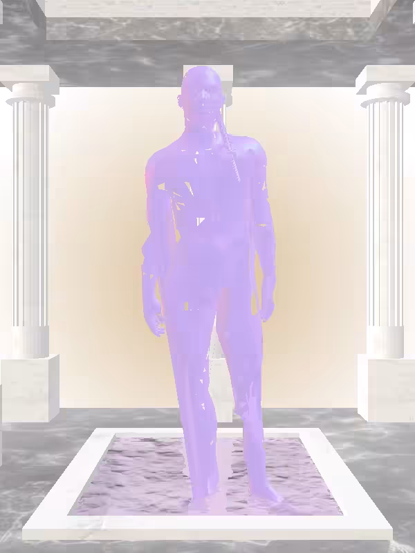 The Excited Bright Purple Man #1149