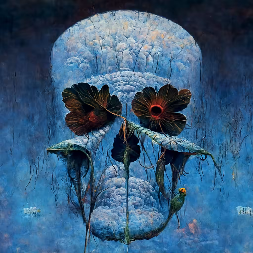 Skull, Blue