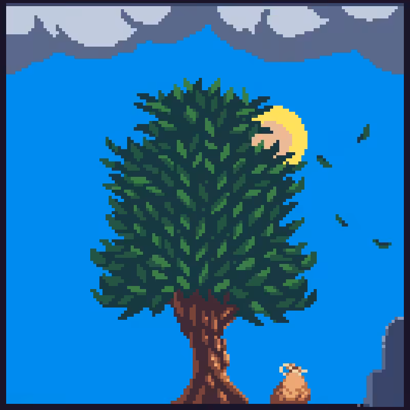 Windy Day Under Tree #26