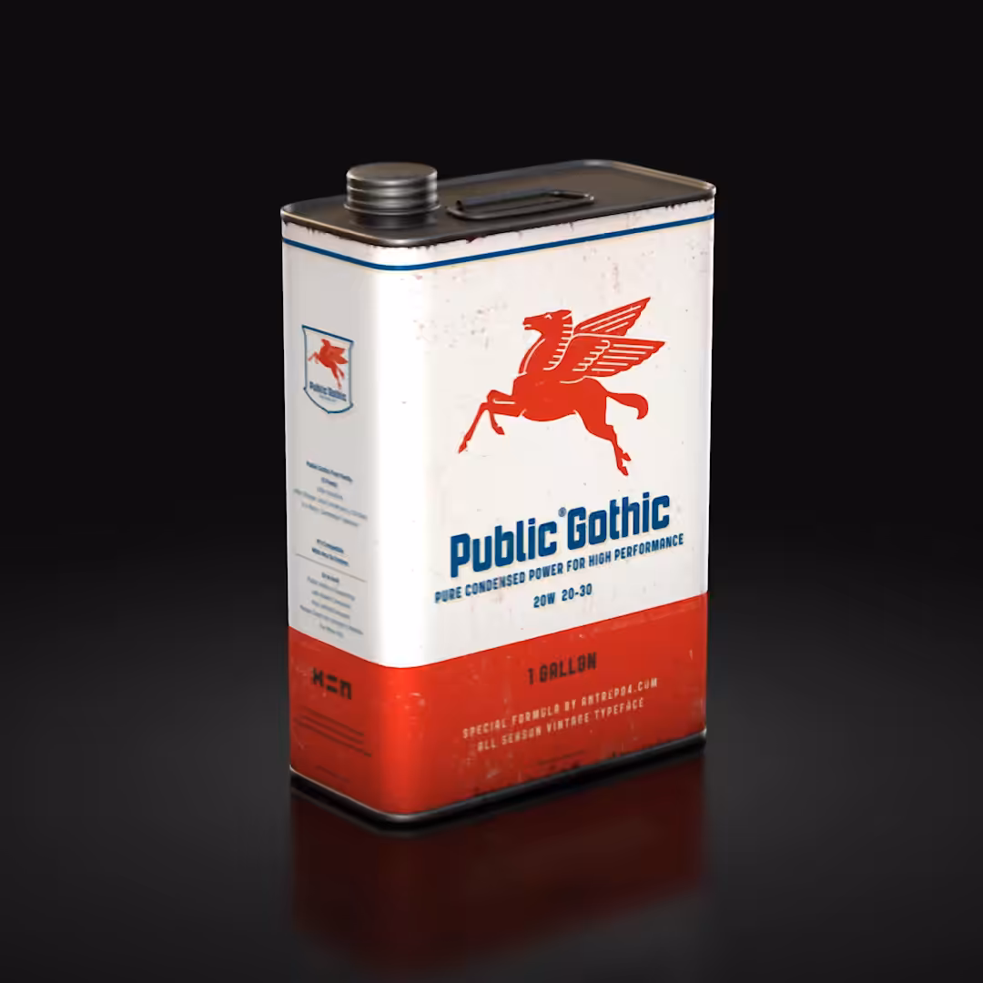 All Season Typeface: Public Gothic / HEN#0001