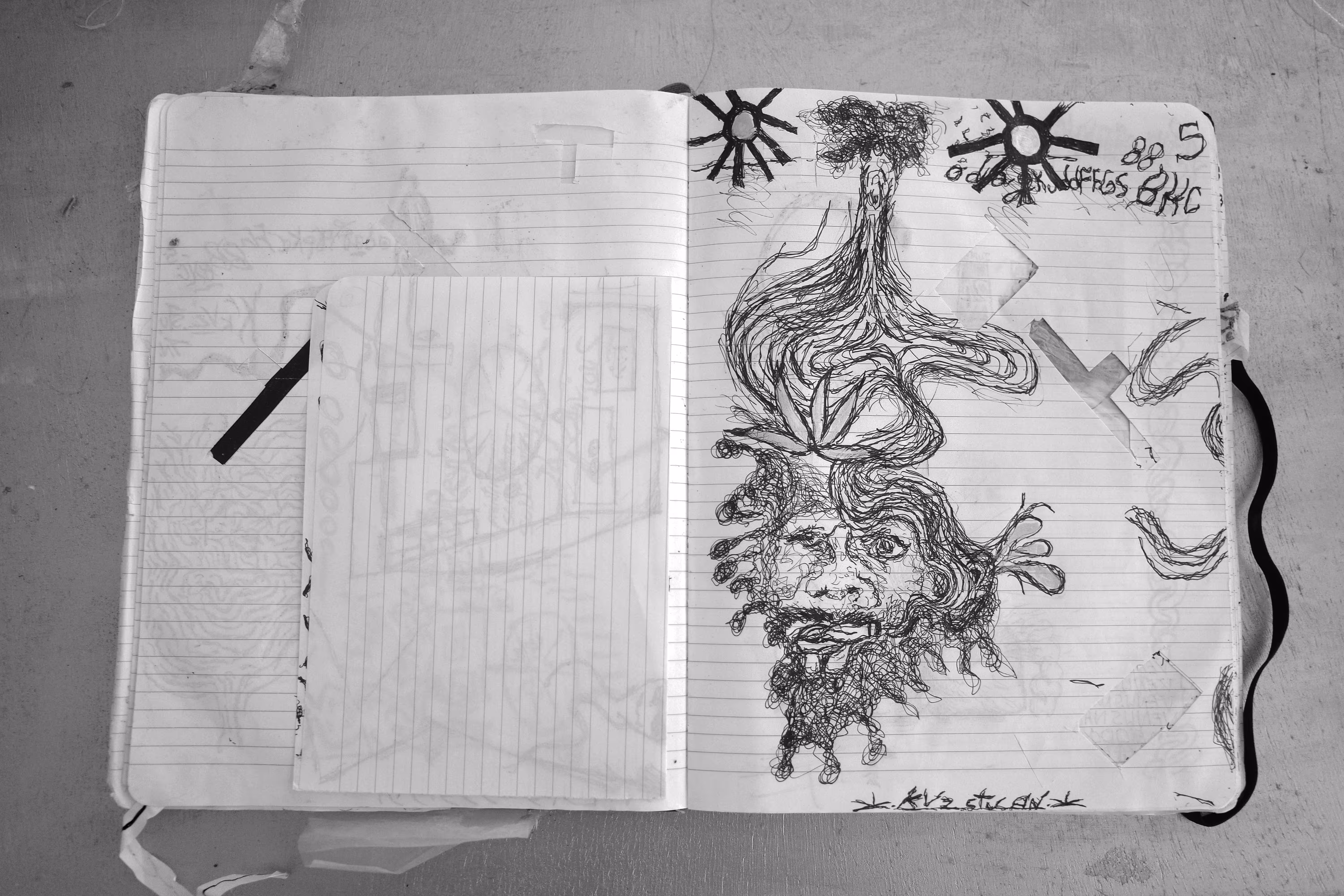 Original drawing from "revealinG faces a looongside The River..."