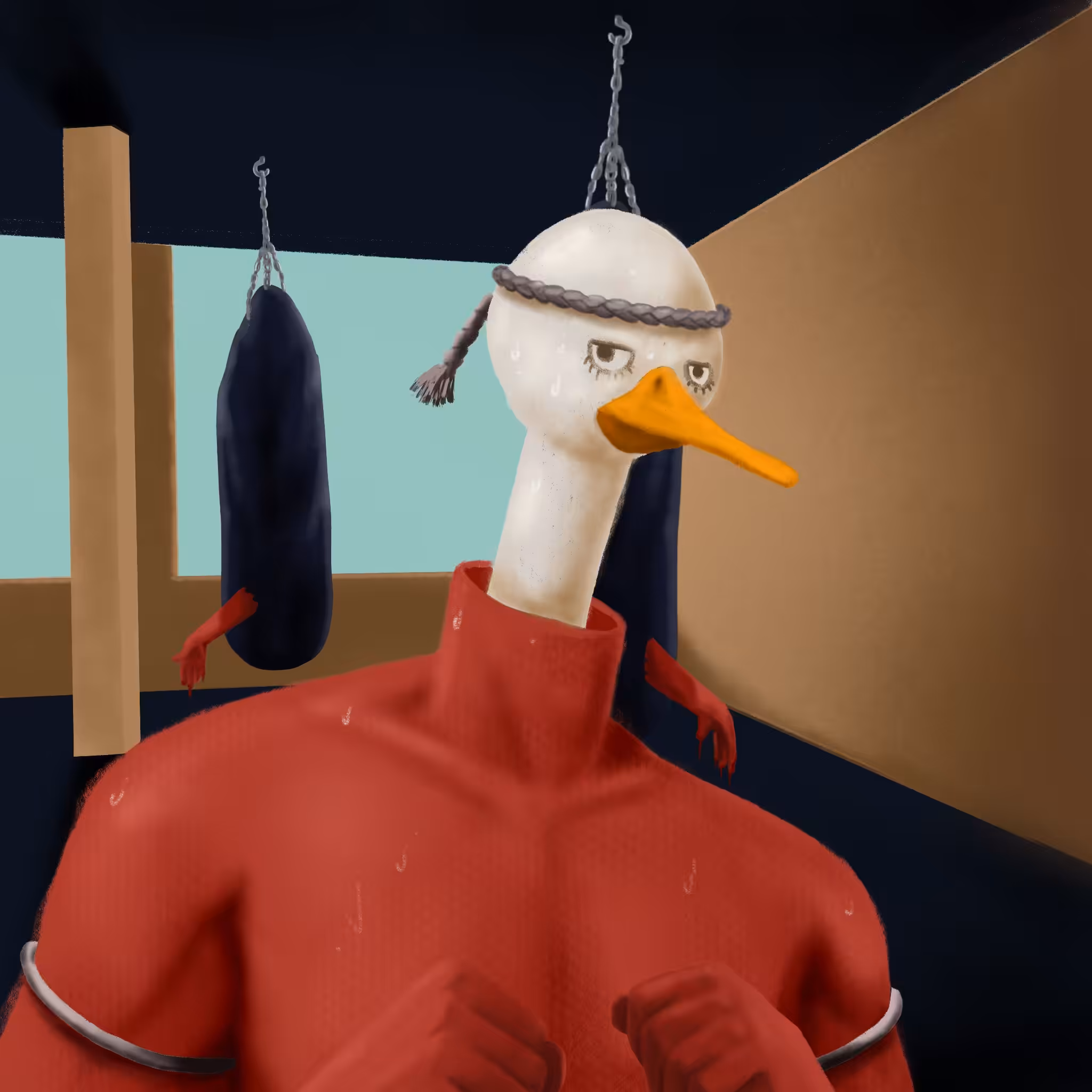 Muay thai duck