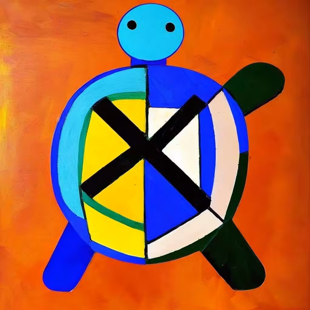 Cubist #14 (Turtle)
