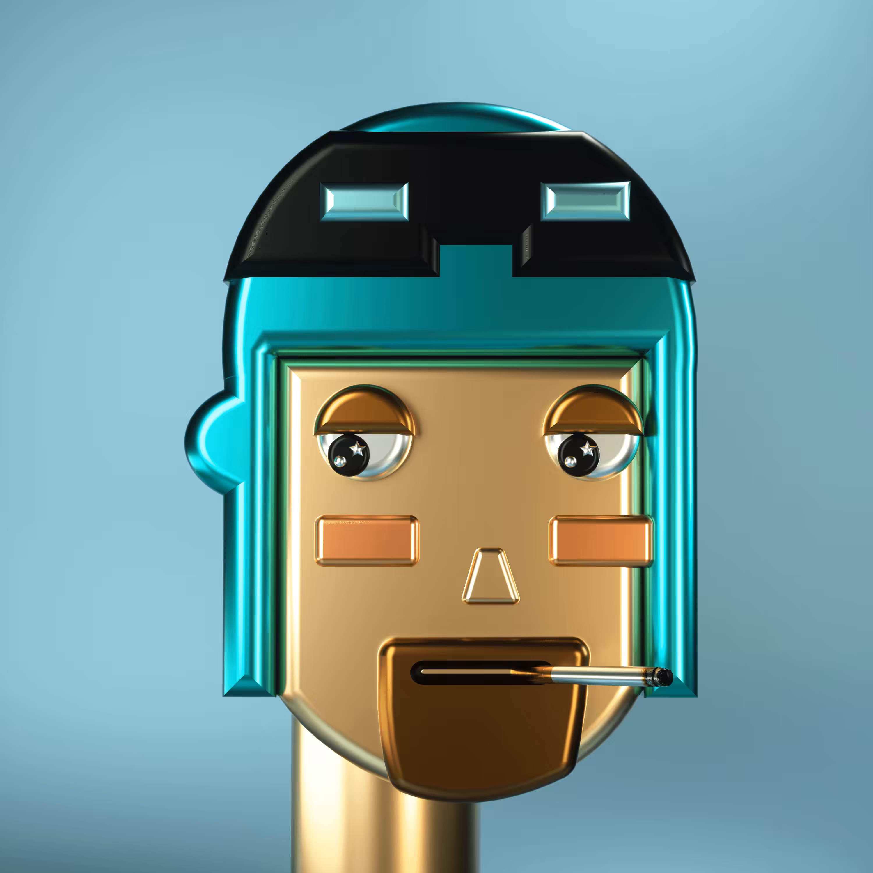 3D Chrome Punk #0838