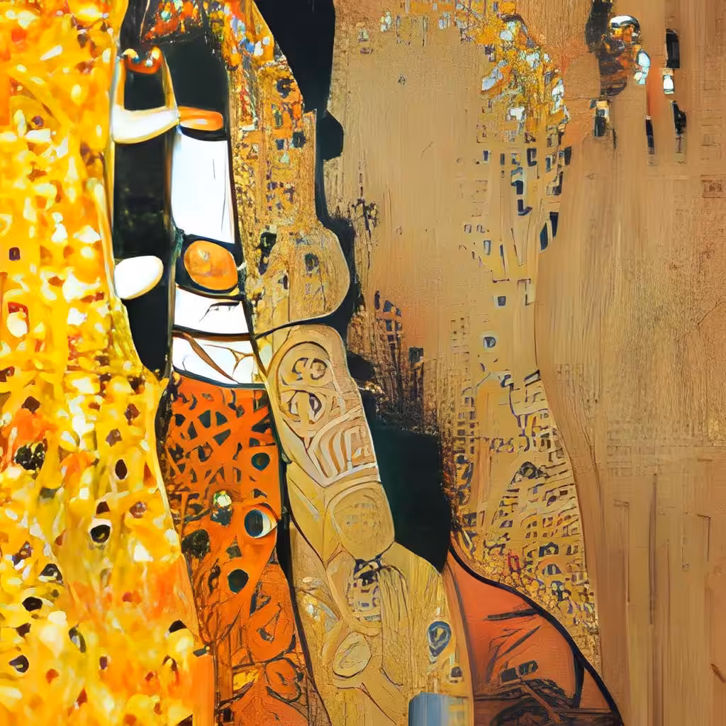 Klimt's kiss