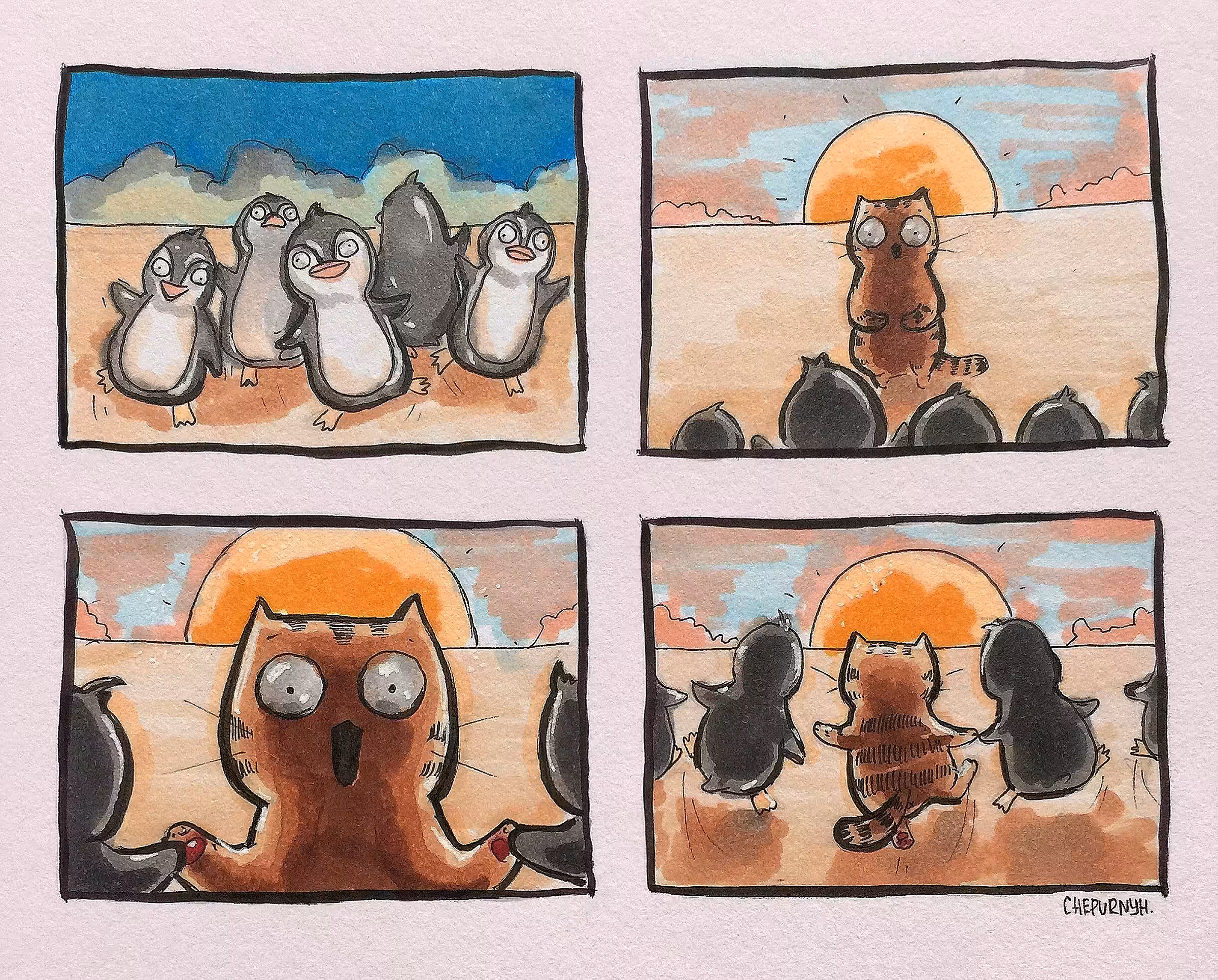 Happy Paws: Penguin race