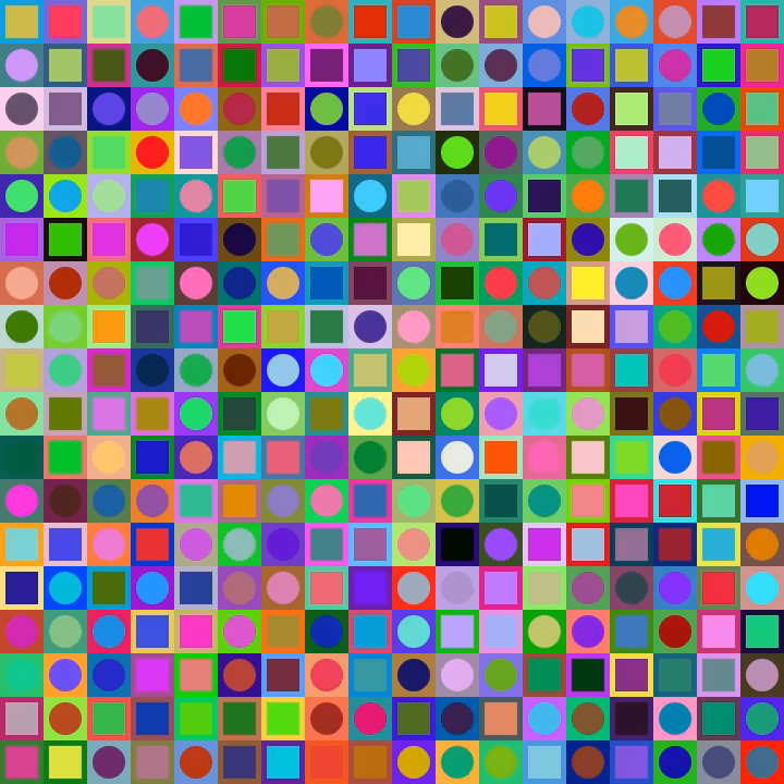Square Dot Composition #38