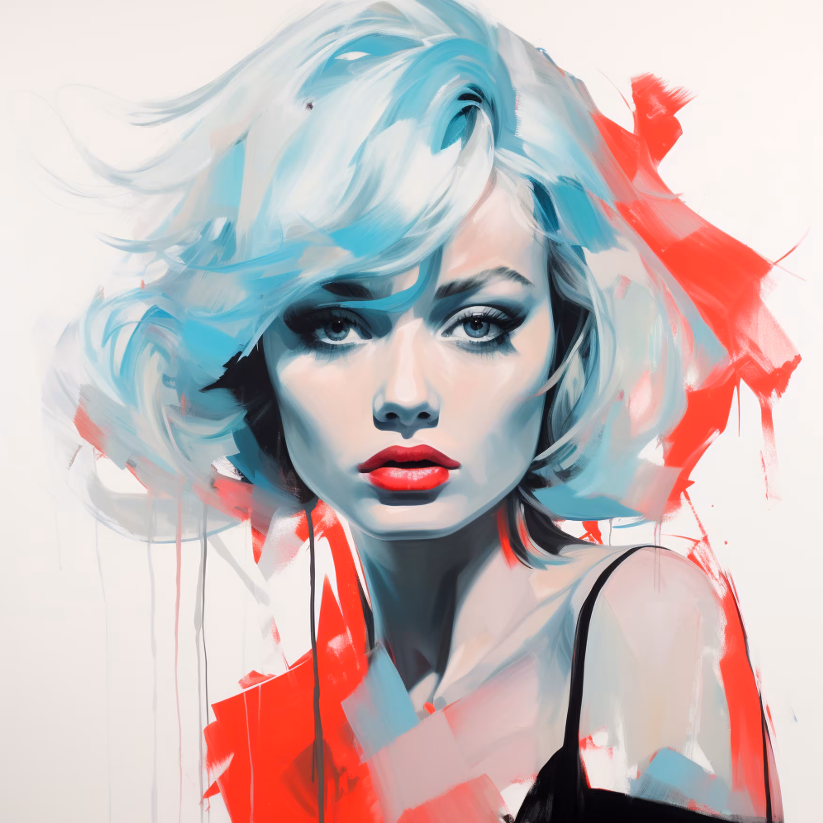 Red and cyan