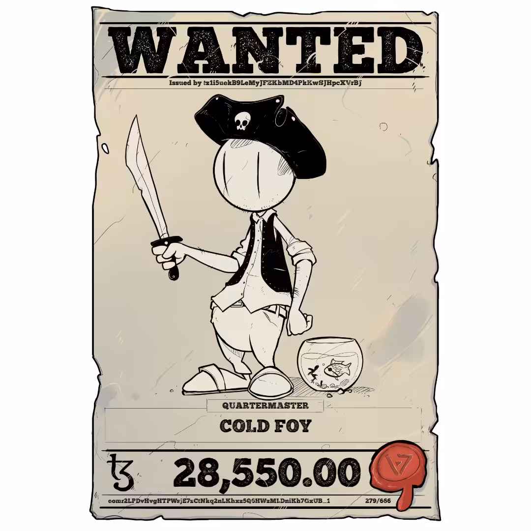 COLD FOY | TEZOS PIRATE 279/666