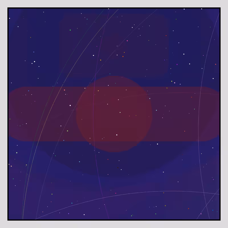 Color Field Starry B #33