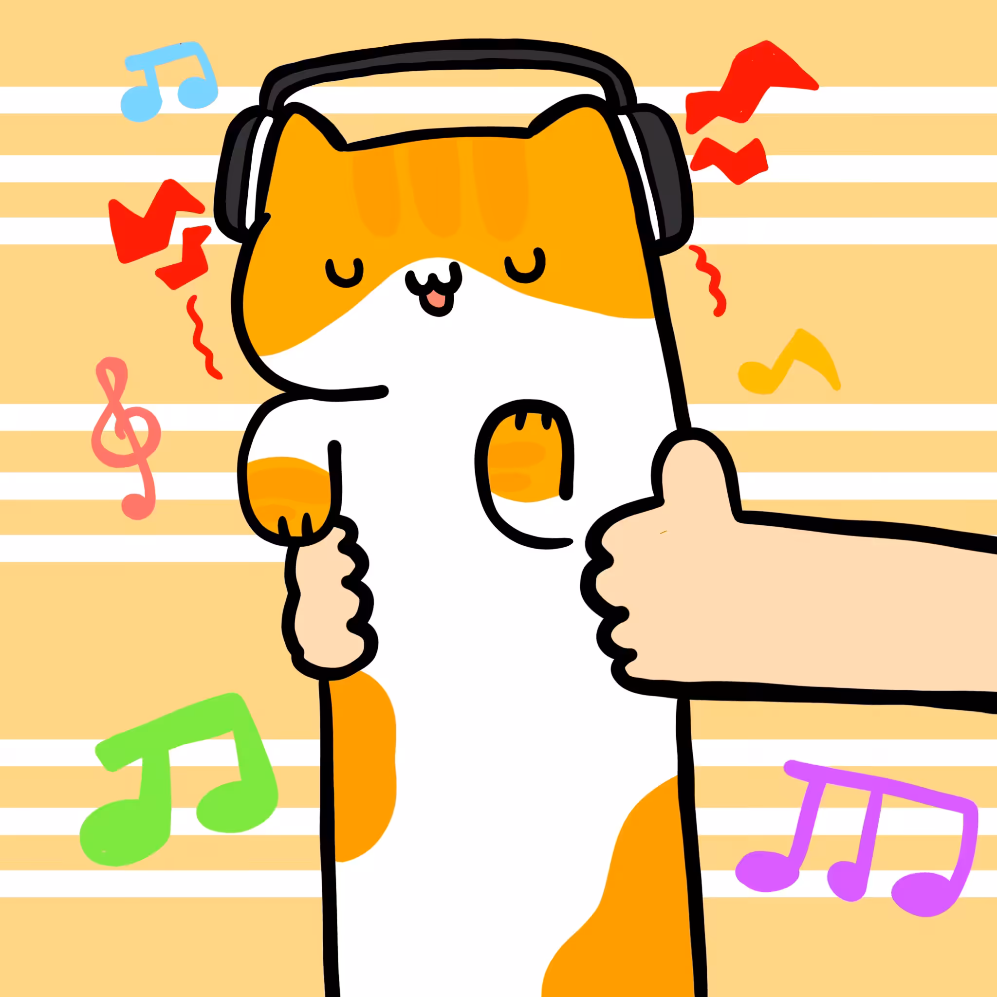 Long long Music cat #149