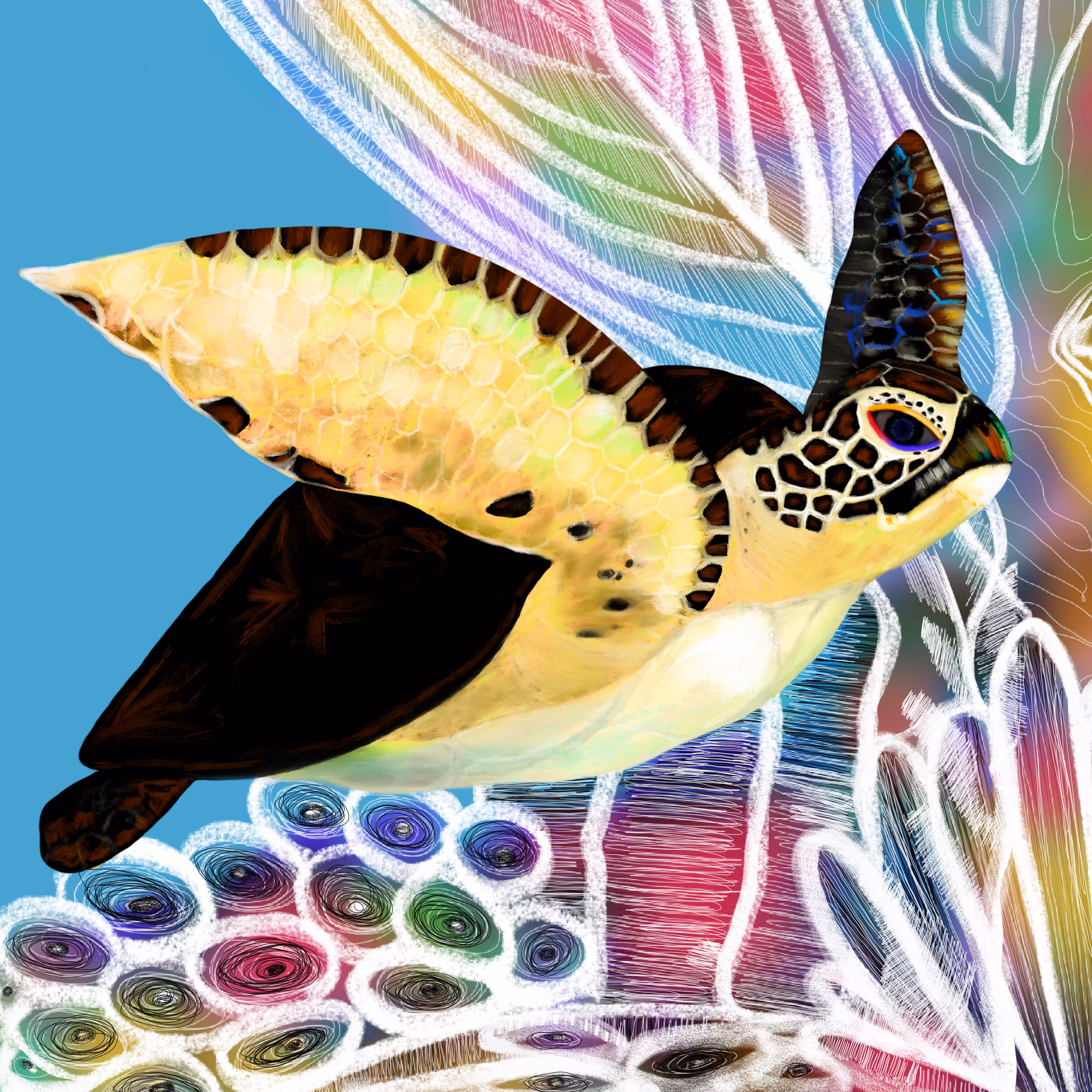 Color SeaTurtle Shine 