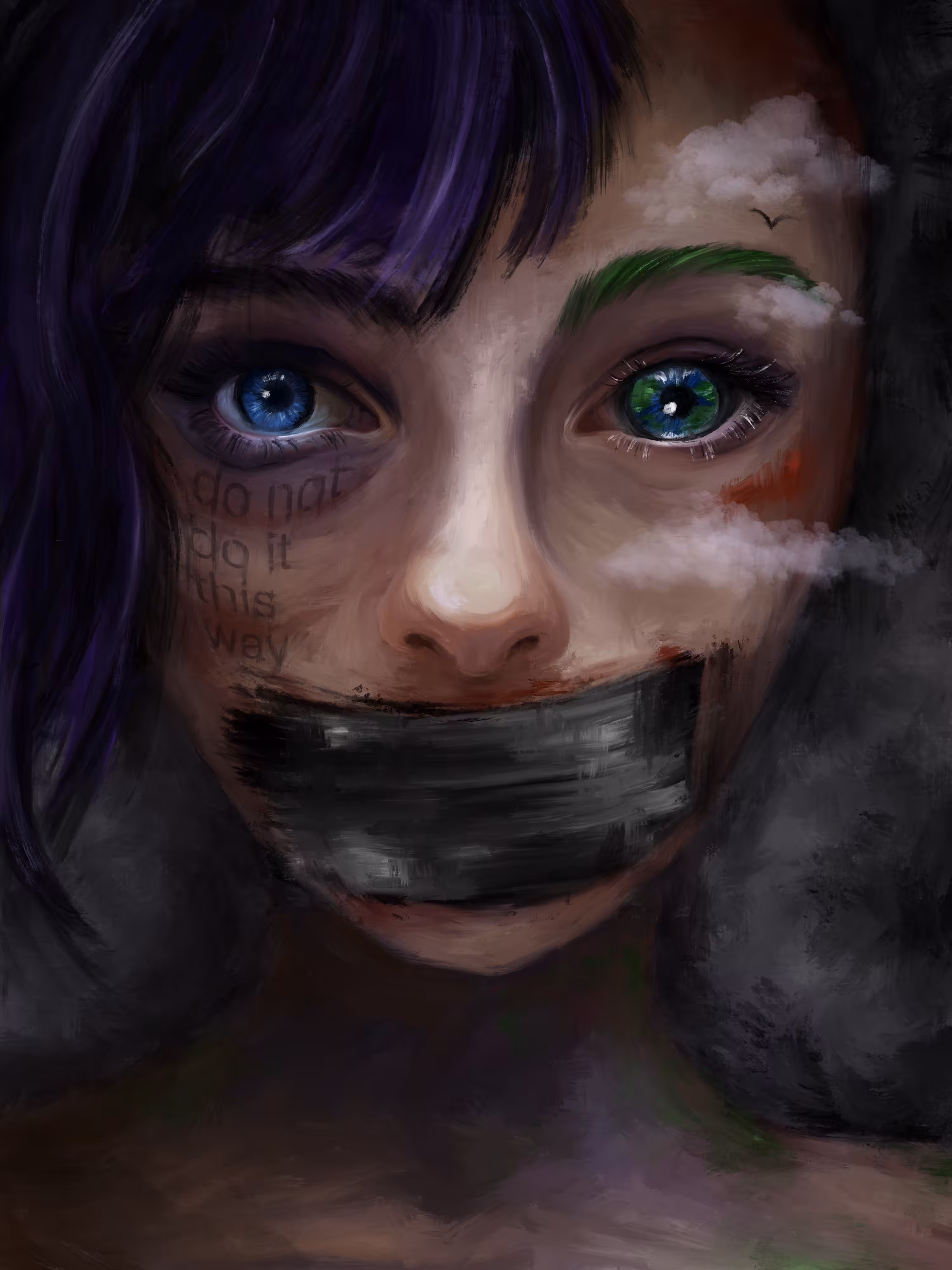 The scariest makeup is reality