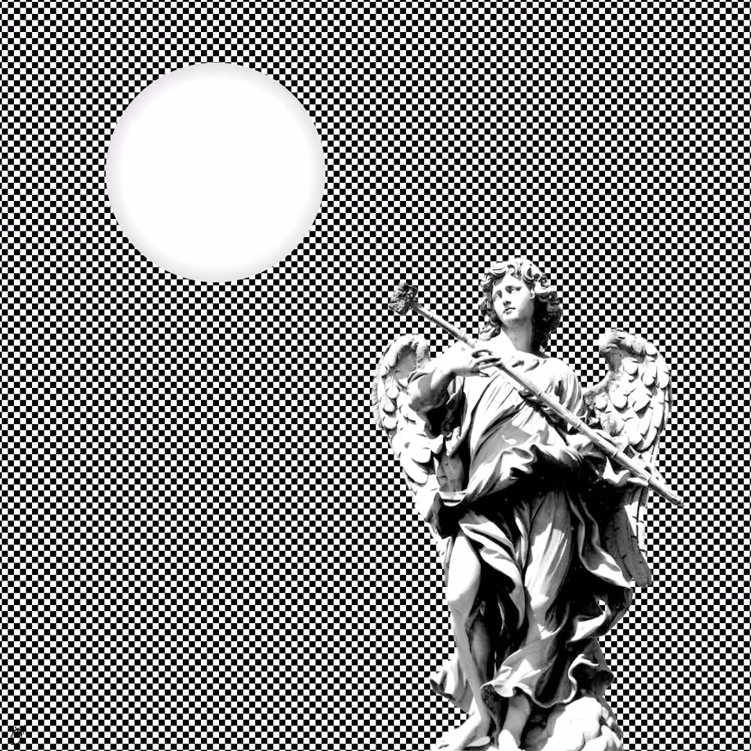 The angel hits the moon