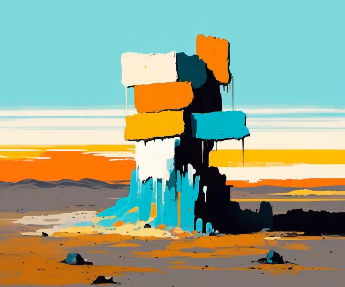 Painted Slabs #11