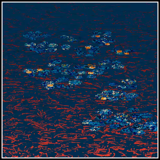 Polluted water lilies #66