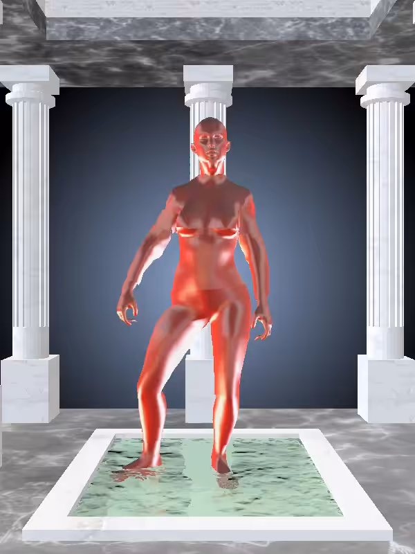 The Victorious Bright Red Woman #5248