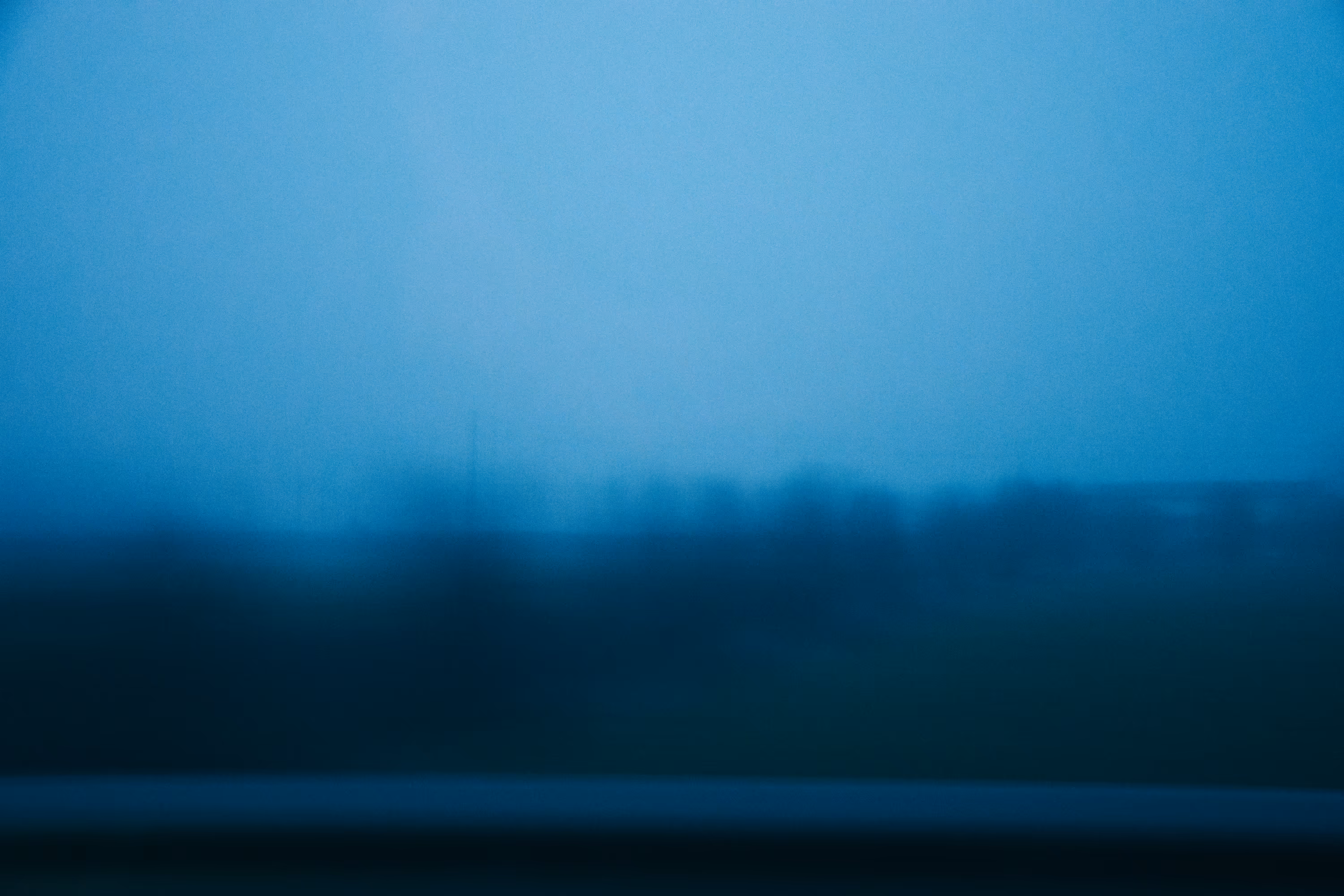 Misty movement of light and trees