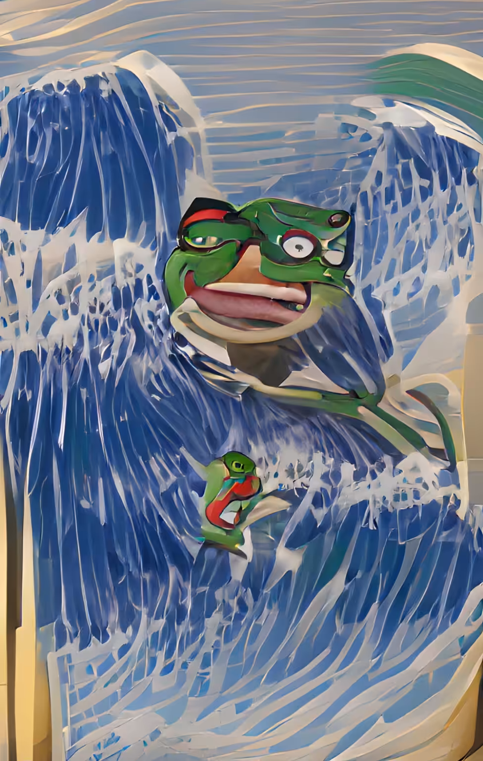 pepe goes surfing
