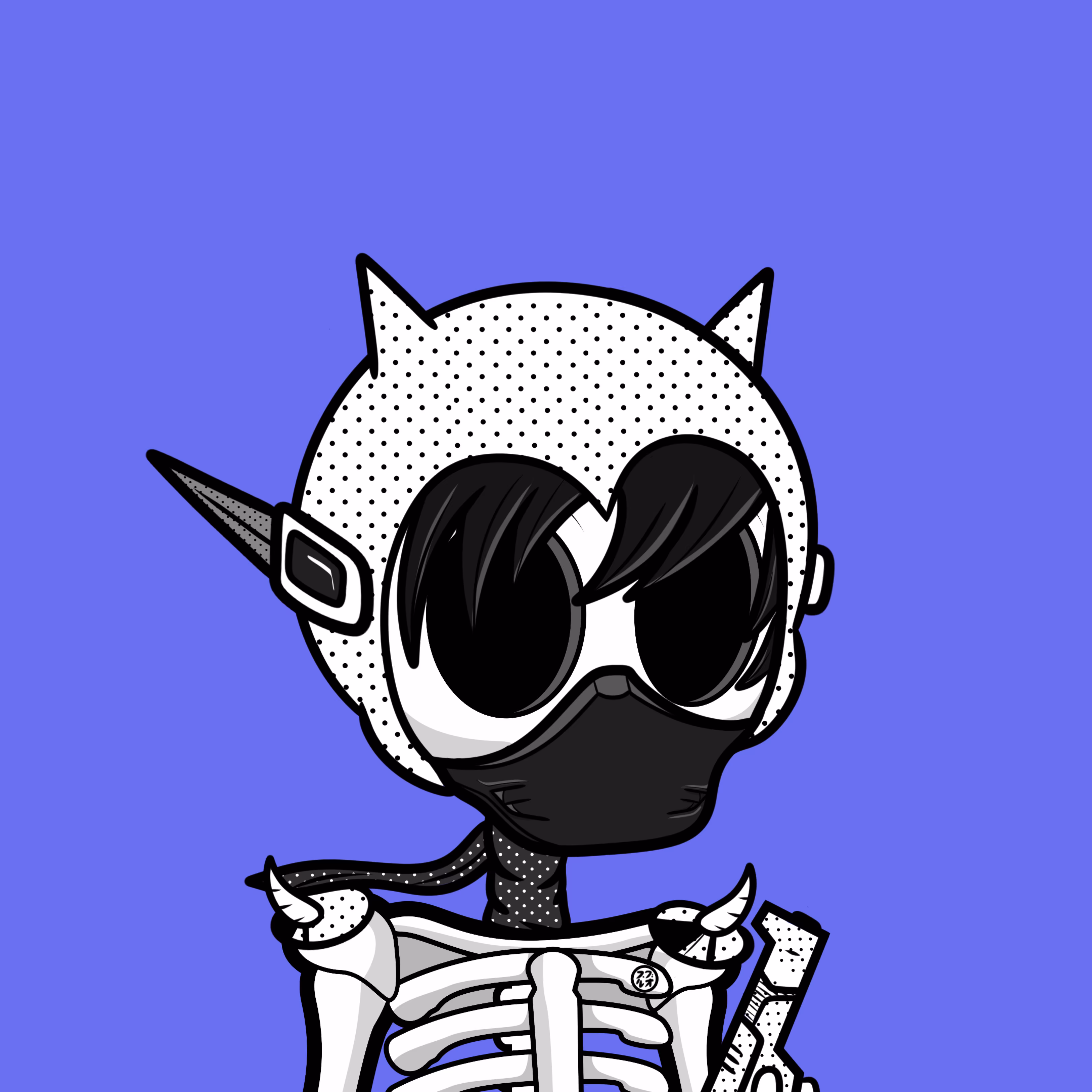 Edgar The Skeleton - Blue Fusion #393