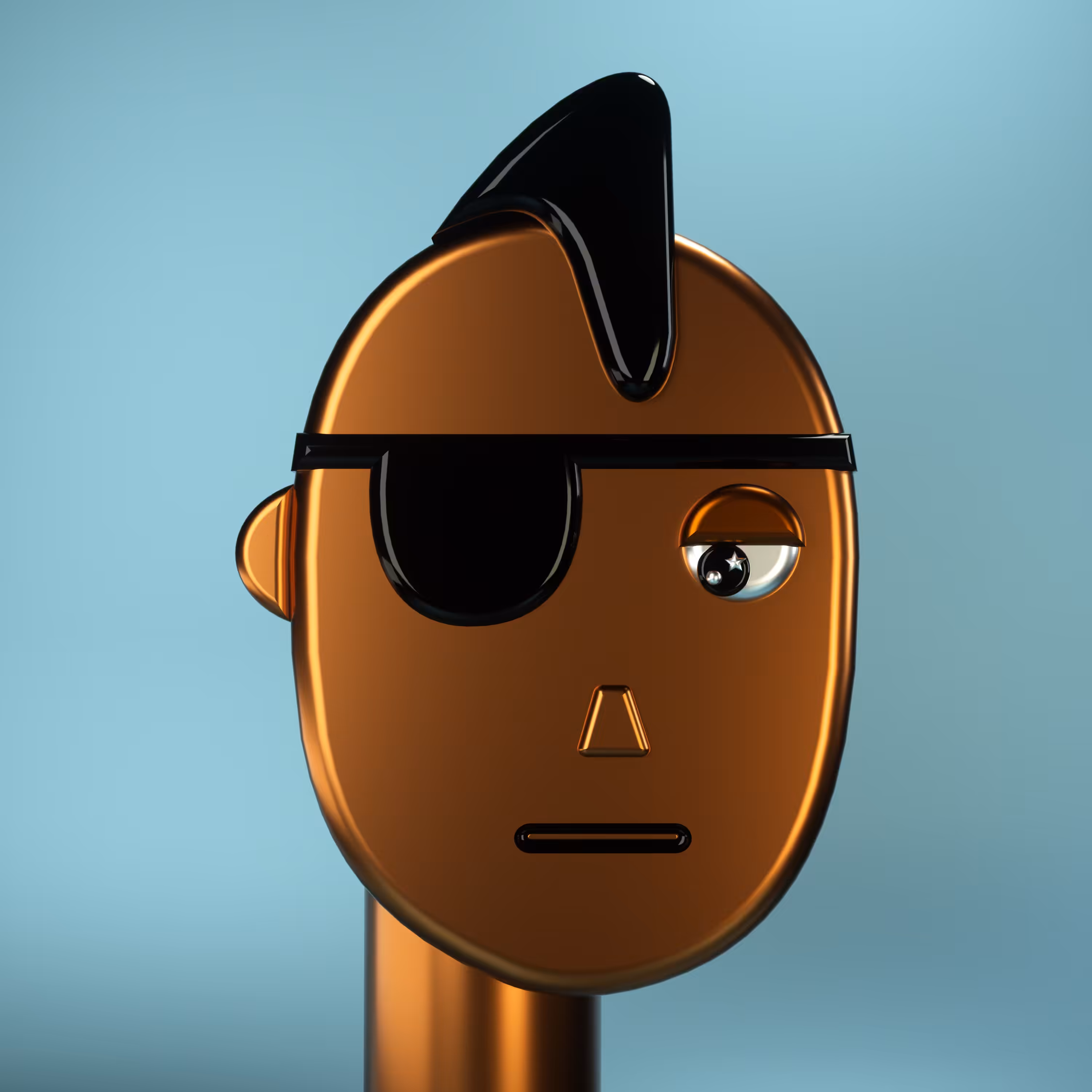 3D Chrome Punks: 3D Chrome Punk #0181