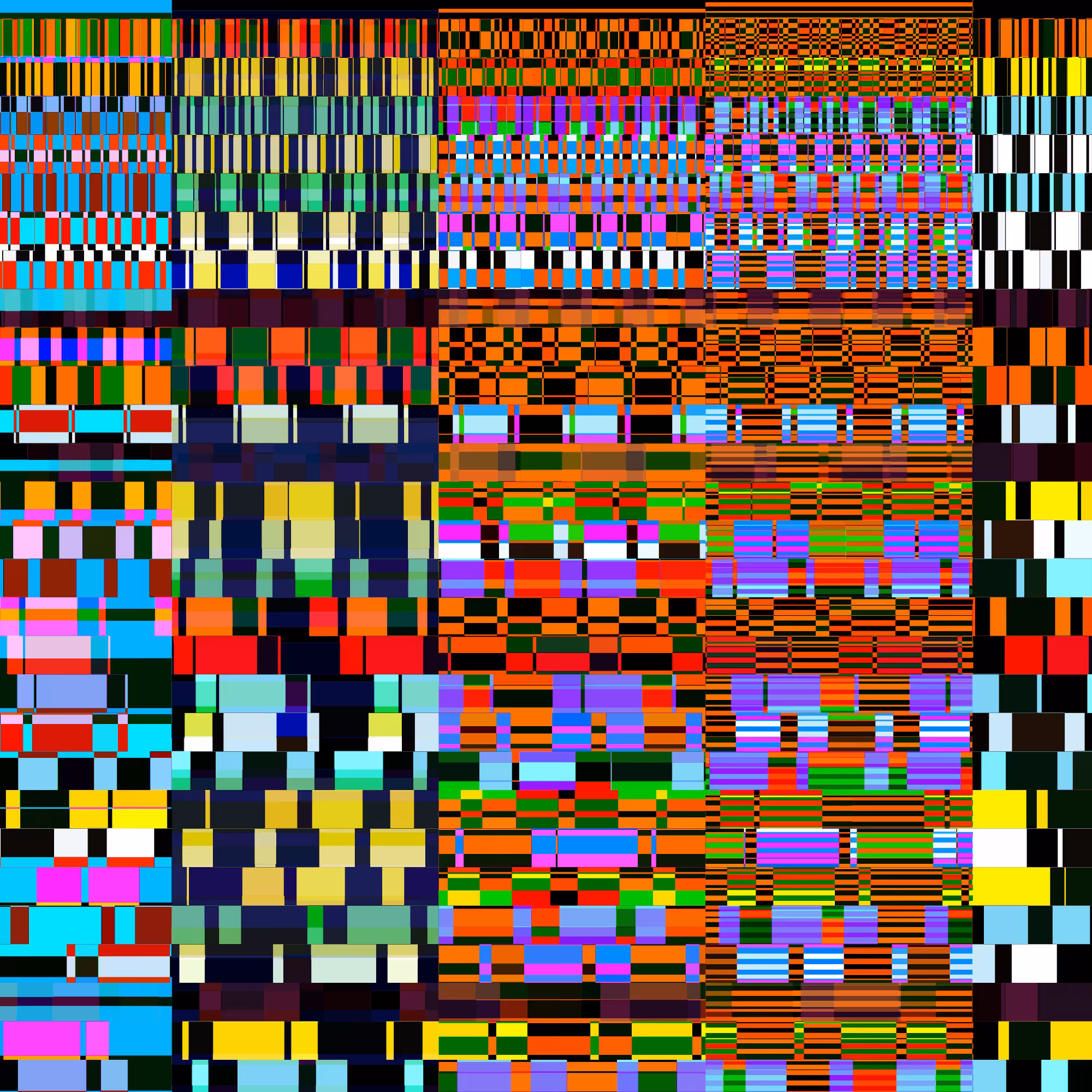 Glitchometry Stripes #91