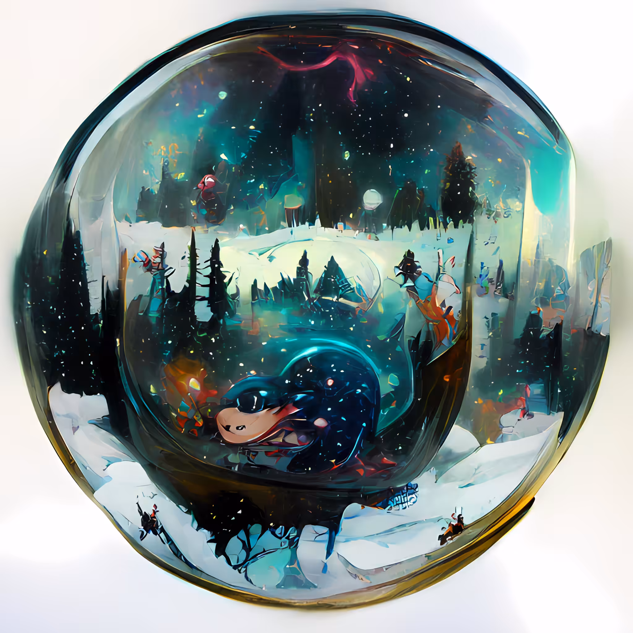 Holiday Snowglobe #07