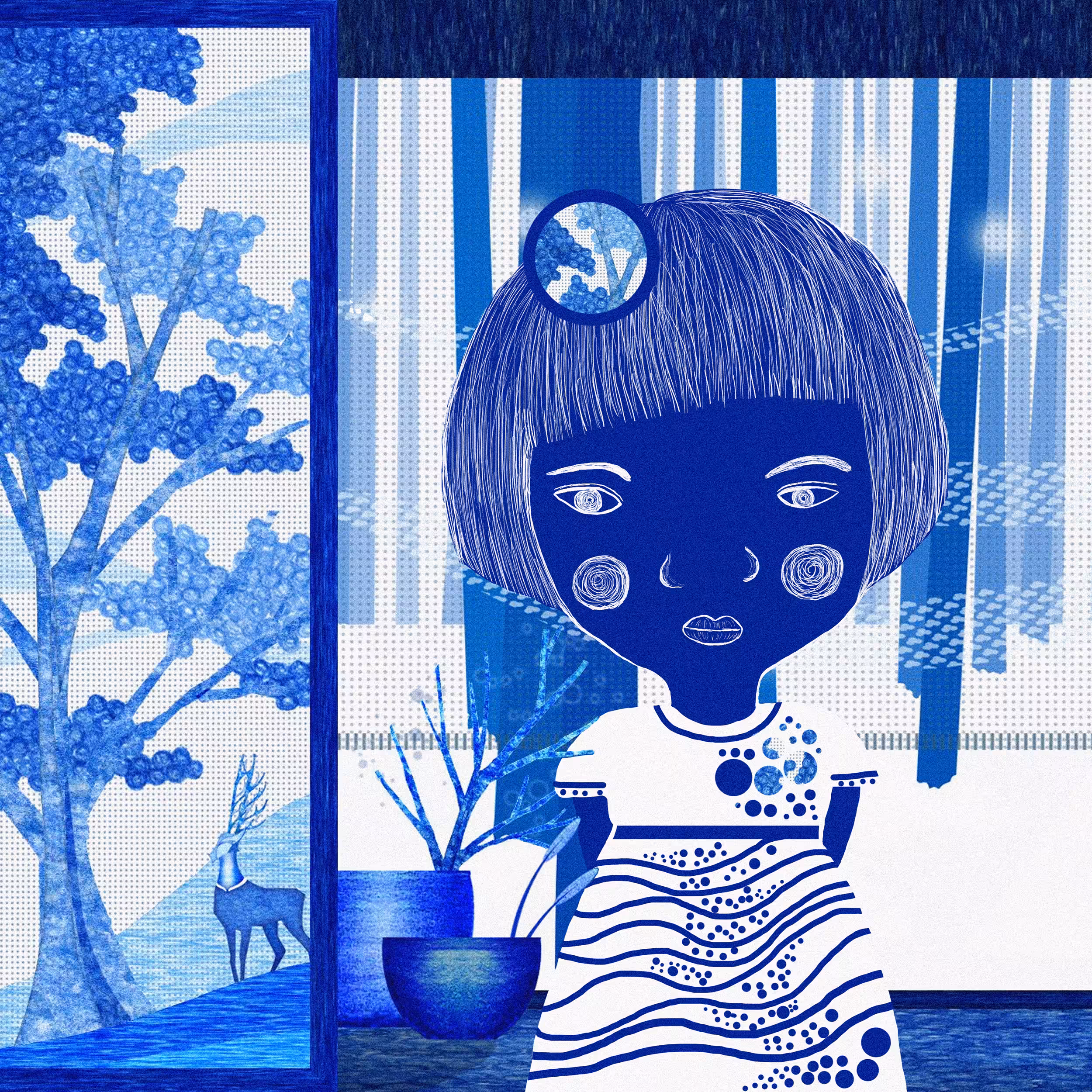 Royal blue world II