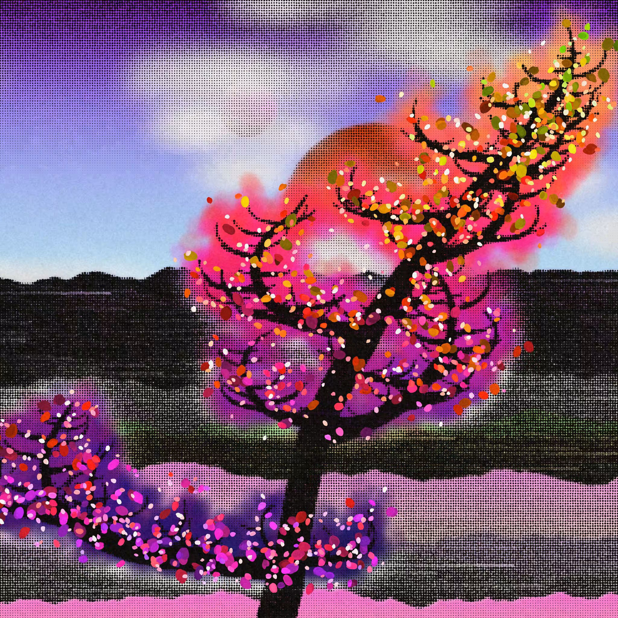 Dithered Branches #168