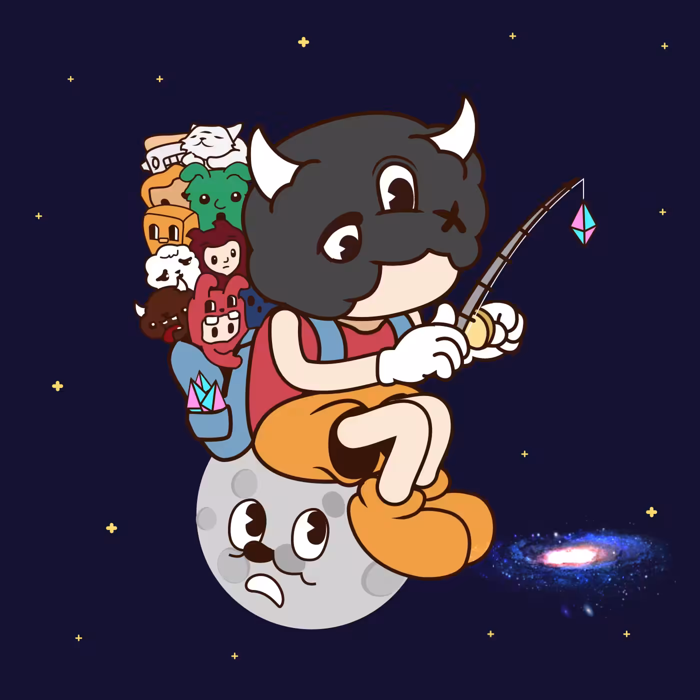 to the moon🐸☁️