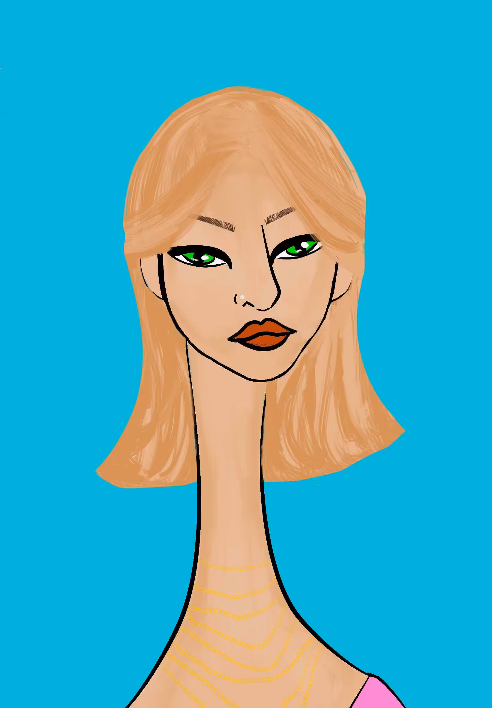 Long Neckie Ladies: Long Neckie Lady #3193