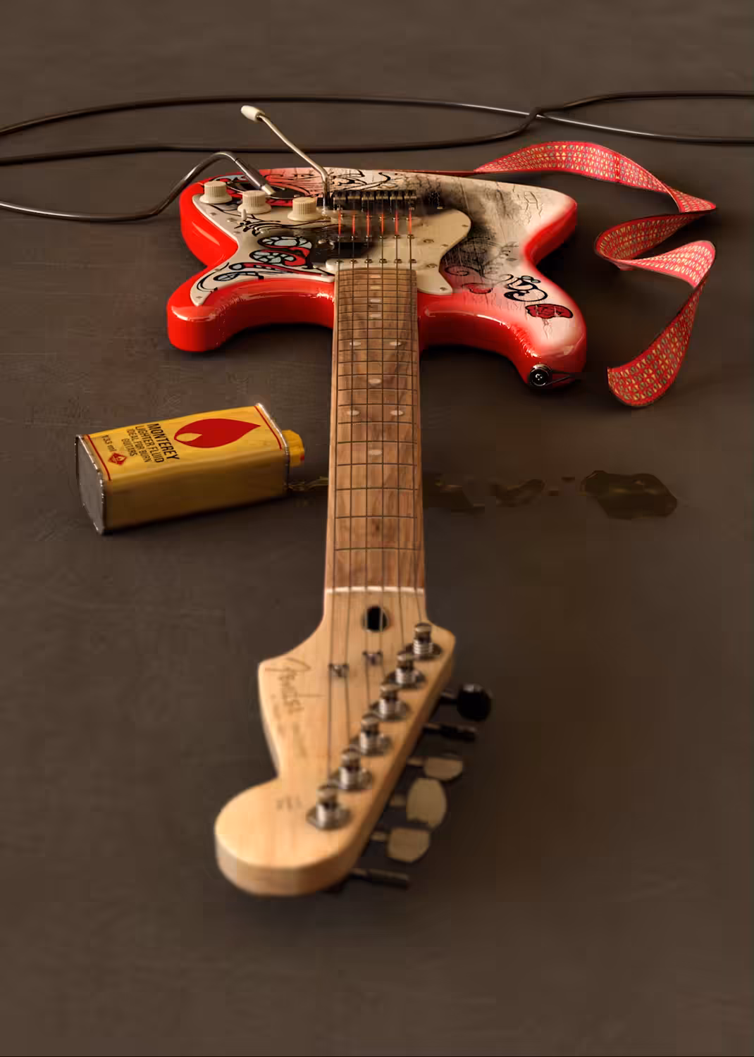 Jimi Hendrix Monterey Stratocaster guitar