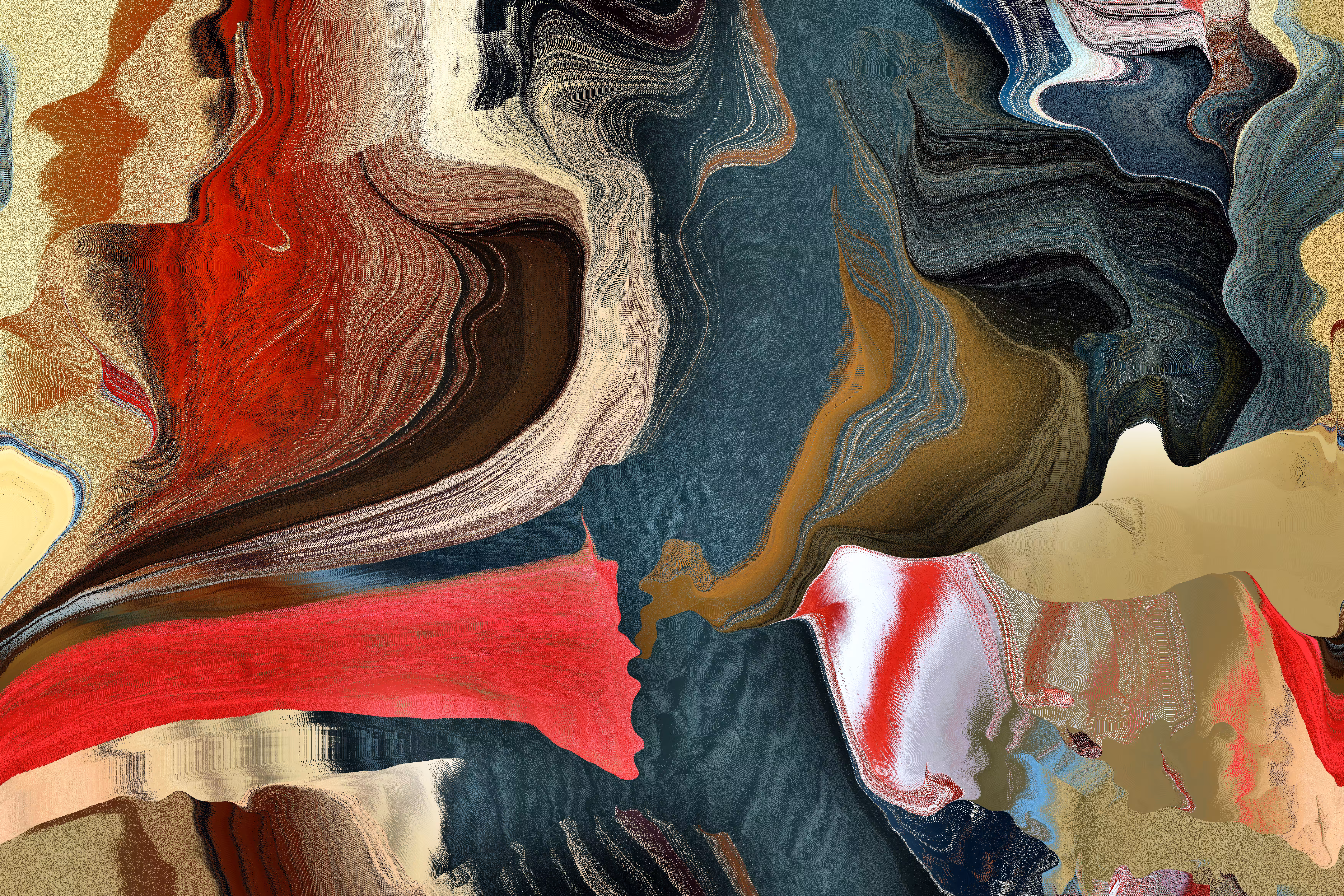 Pixel Digressions: red table 2