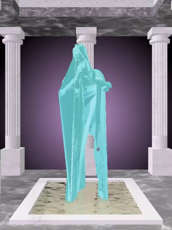 HeavenComputer: The Cheering Minty Green Woman #4844
