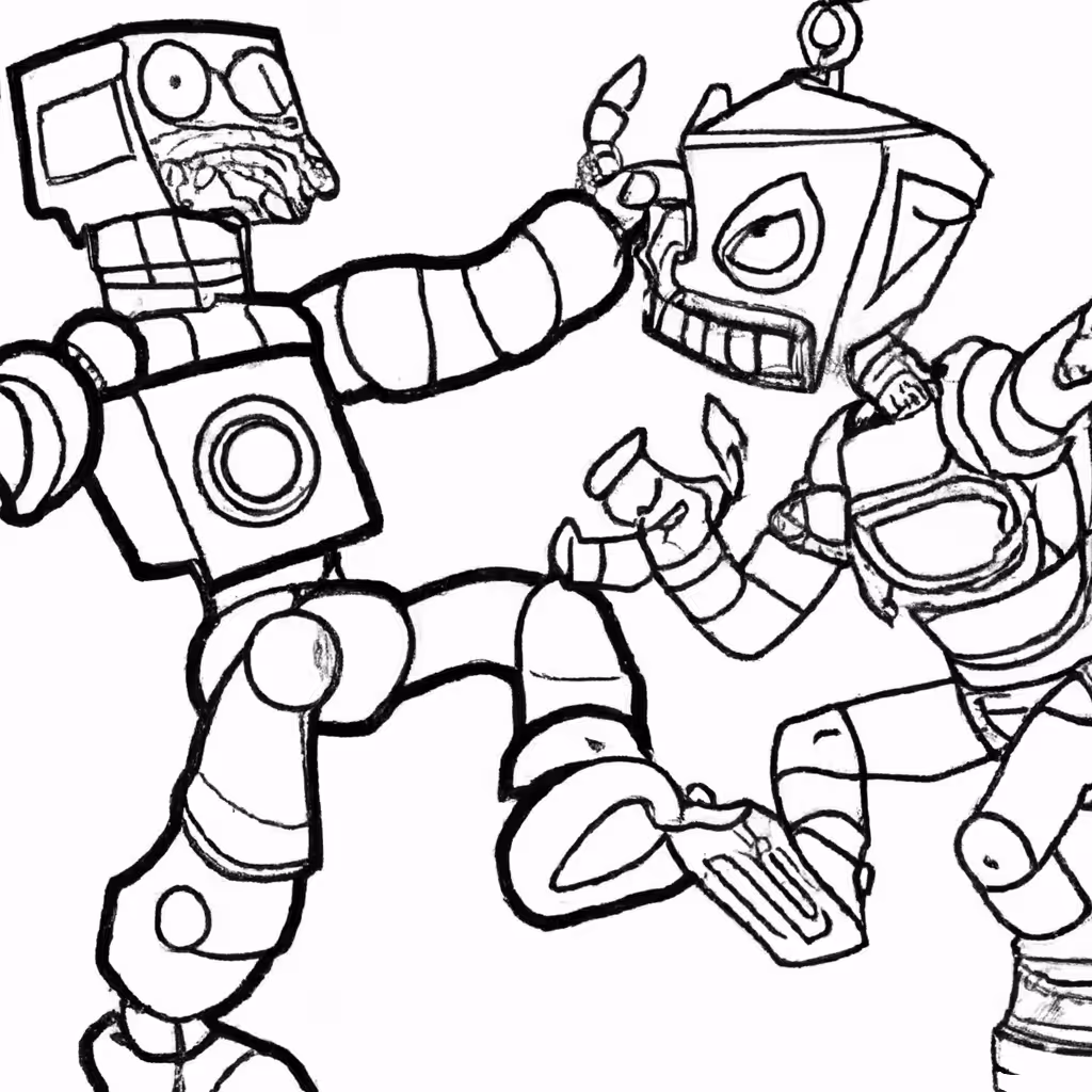 "I wonder if we'll encounter giant fighting robots!"