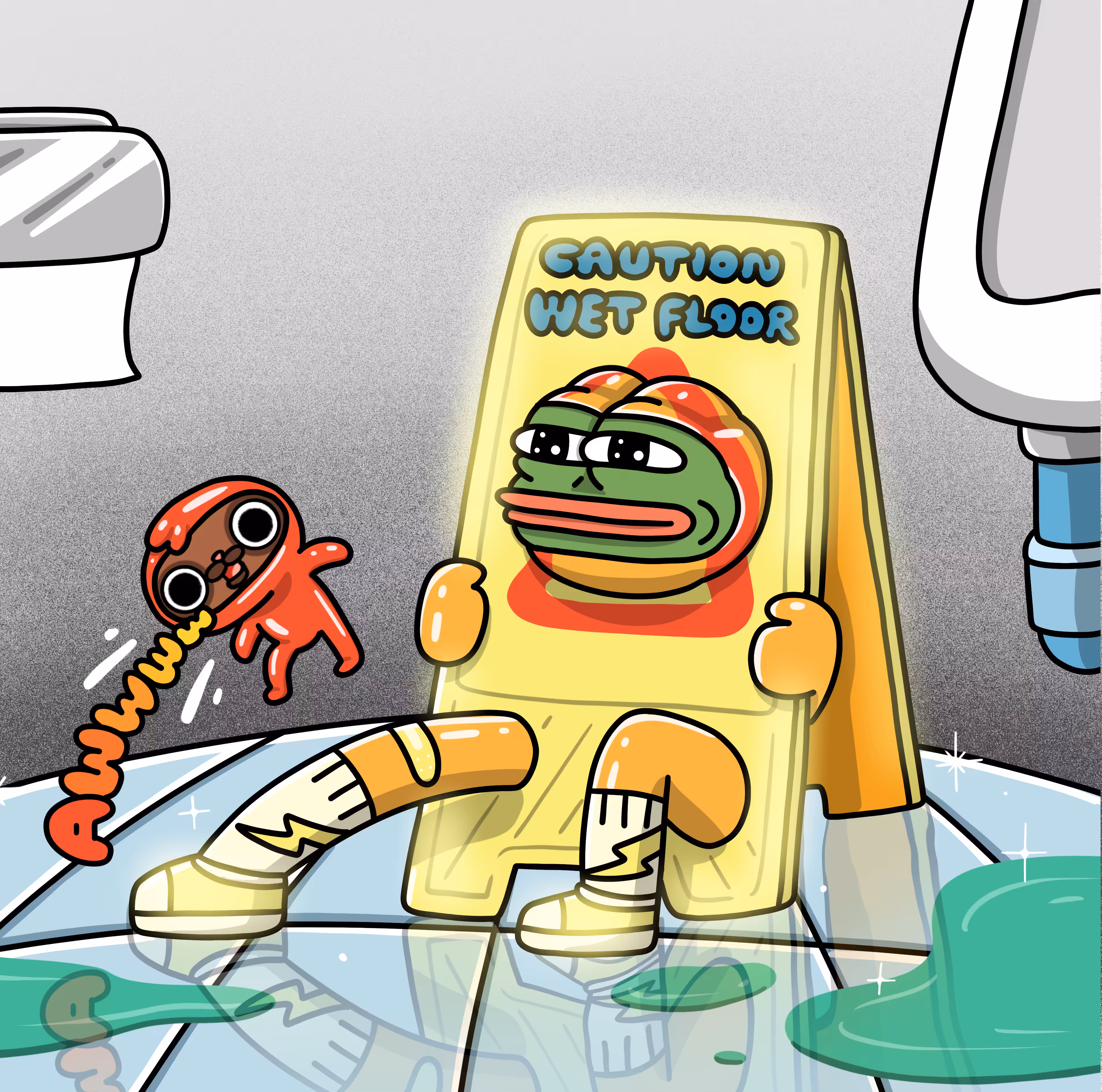 Pepe : caution wet floor !!!