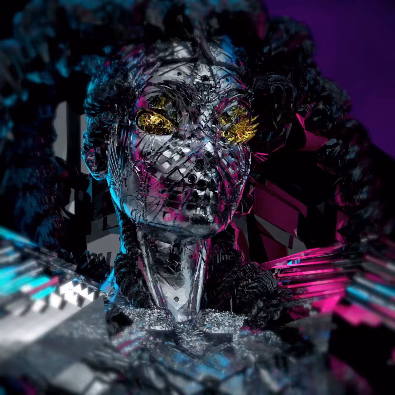 Carbonite cURL in Neon Night Shade with Hover Jacket