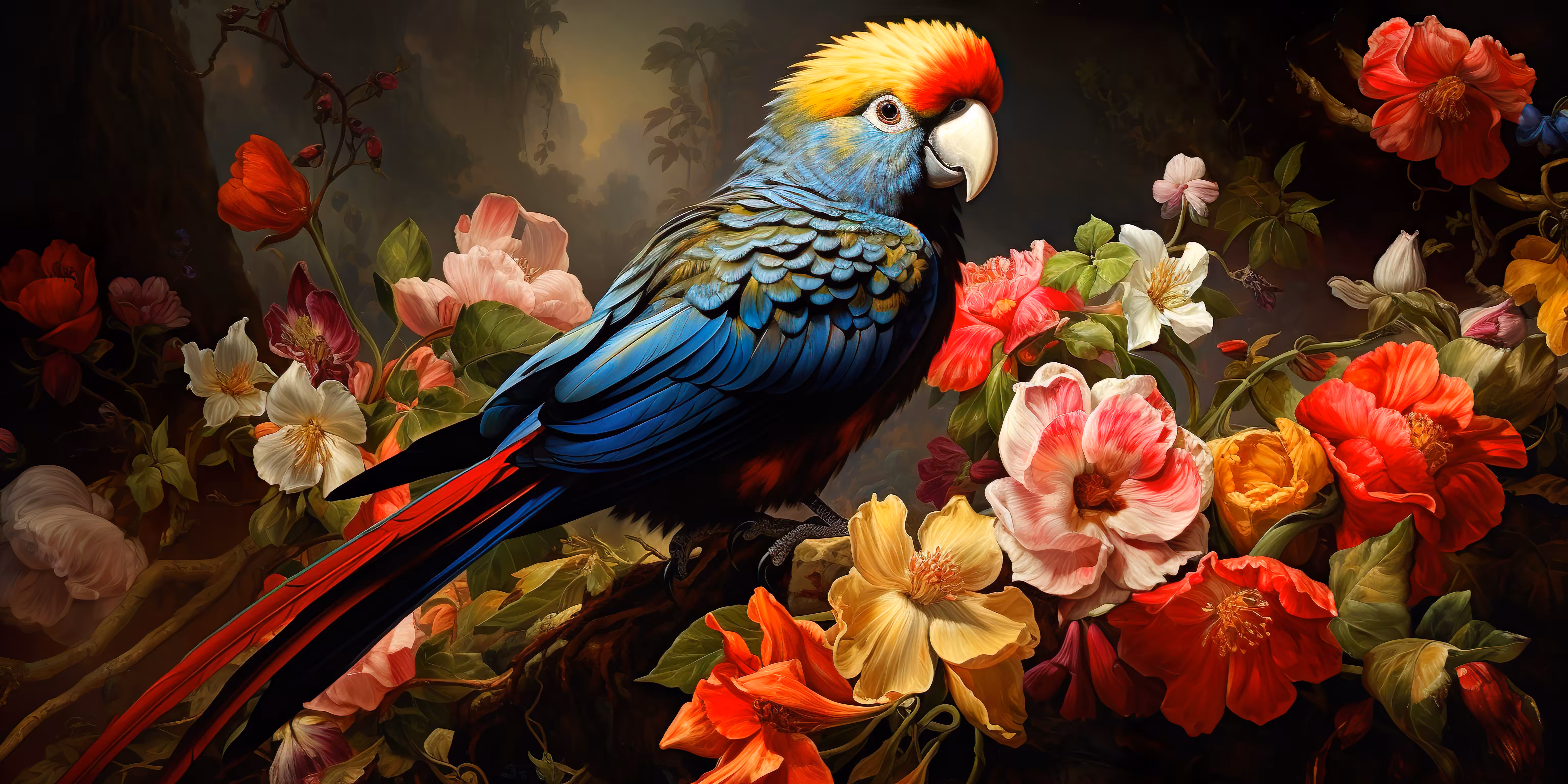 a v i a r y: parrot