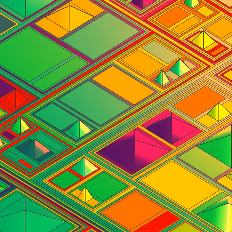 Geometric city #35