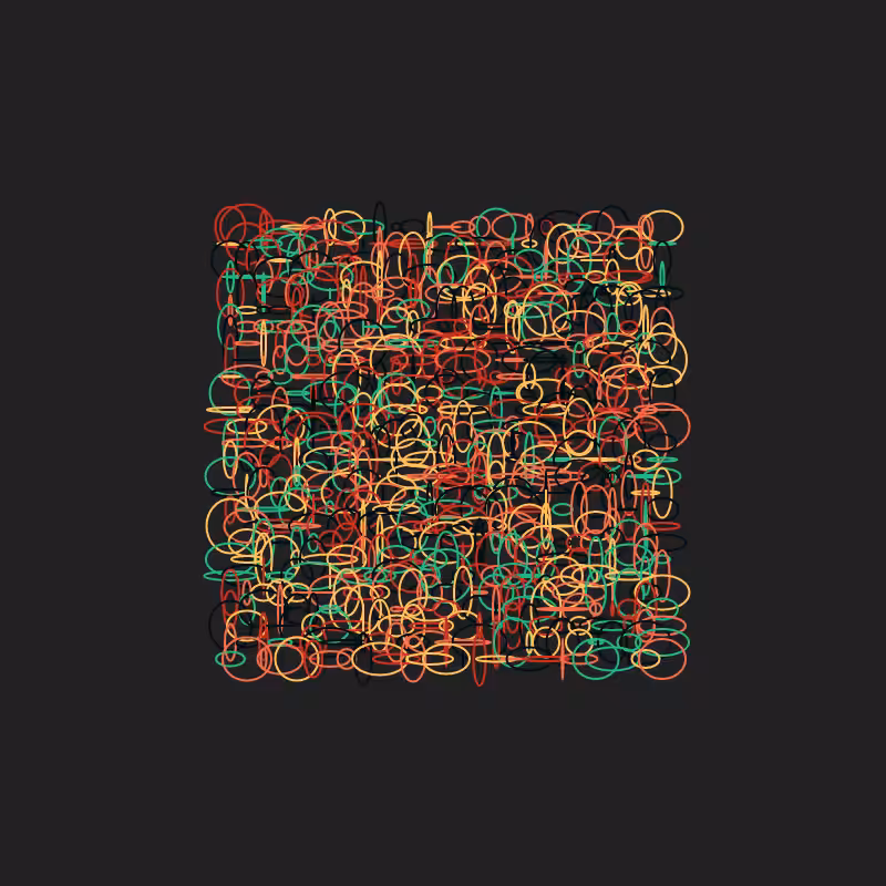 Scribbled Rings #7
