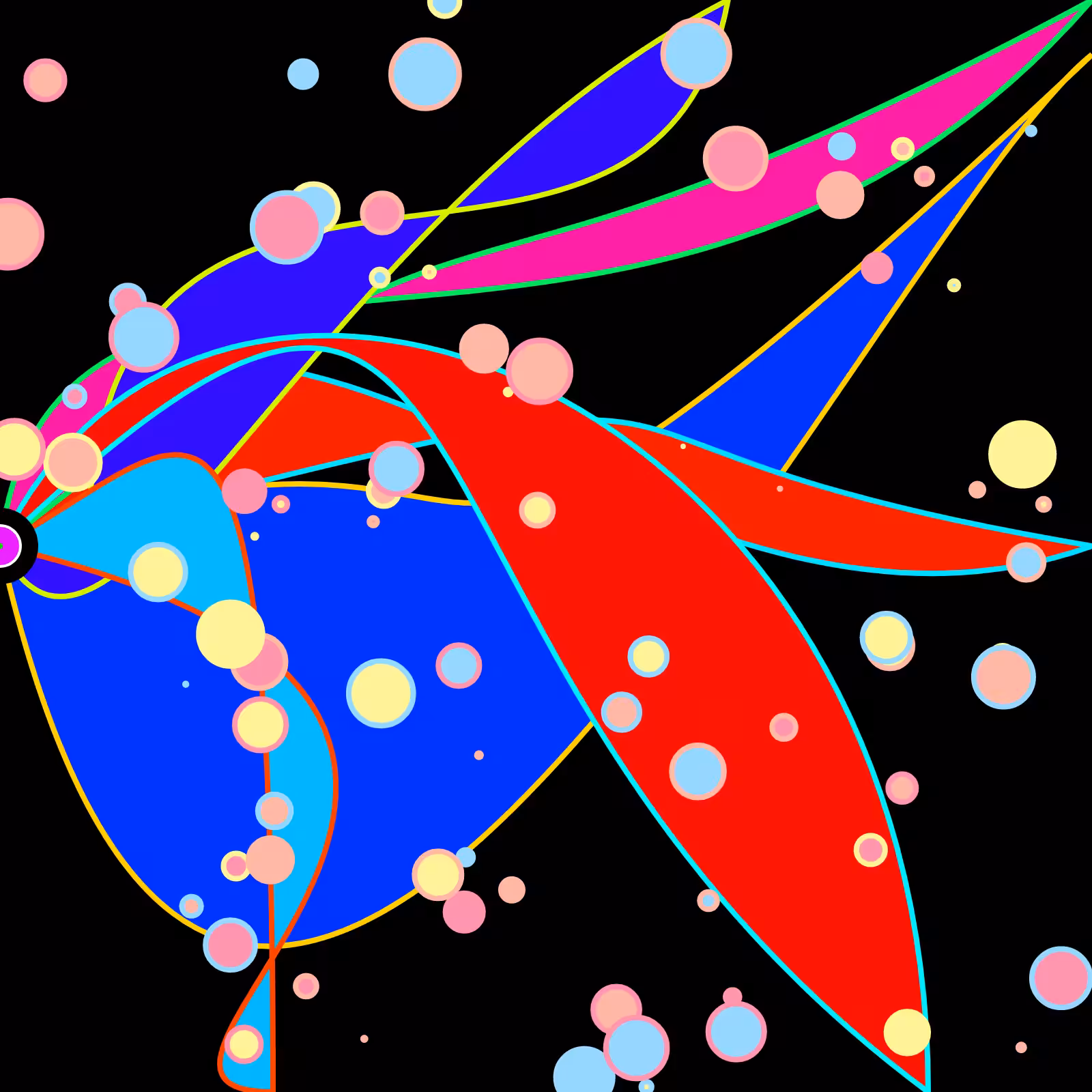 Bubbles in a Bezier Sea #10